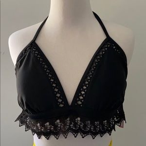 Xhilaration Black Lace Bikini Top